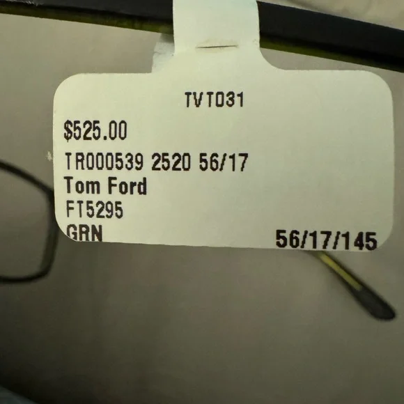 Tom Ford Black Rectangular Eyeglasses - Picture 2 of 6